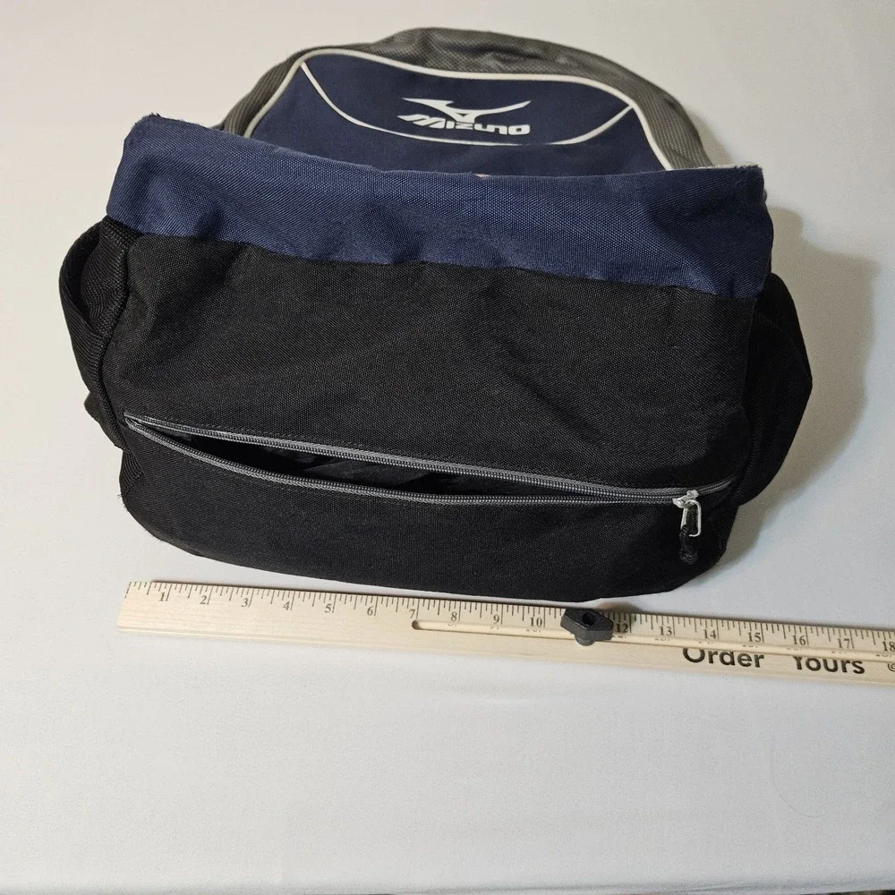 Mizuno Backpack AeroStrap Black Blue Durable Comfortable Laptop‎